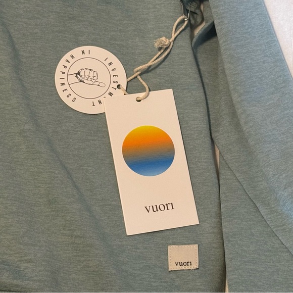 Vuori Halo Crew Sweatshirt Sea Spray Heather Medium NWT - Picture 5 of 9
